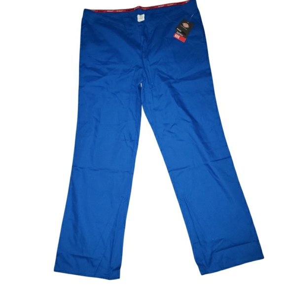 NWT Dickies Unisex Royal Blue Scrub Pants- M - Picture 4 of 4